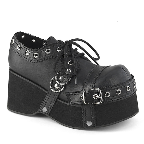 demonia Dank-28 Black Vegan Leather
