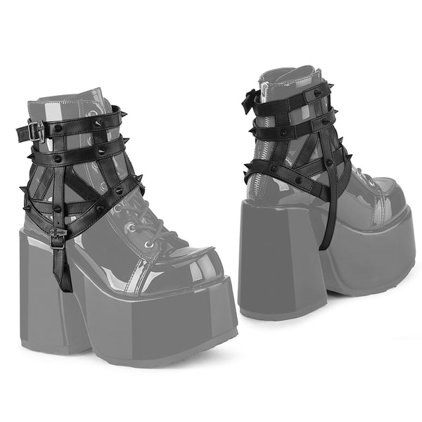 demonia Demonia Cage Boot Harness (Pair) Black
