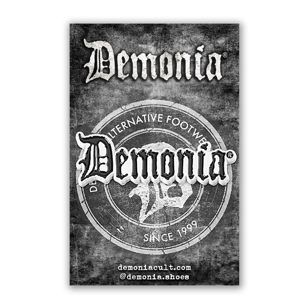 Demonia Demonia Logo Enamel Pin Black
