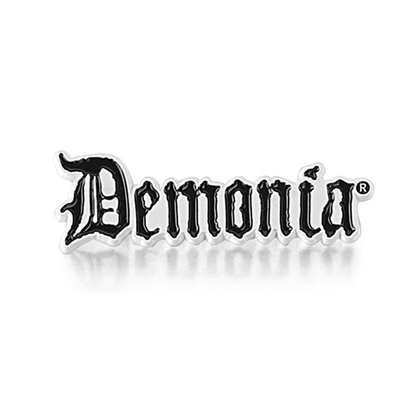 demonia Demonia Logo Enamel Pin Black
