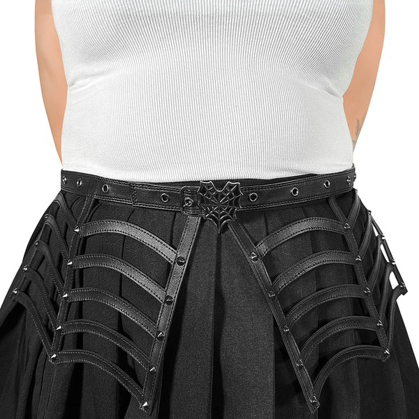 Demonia Demonia Spiderweb Cutout Belt S/M