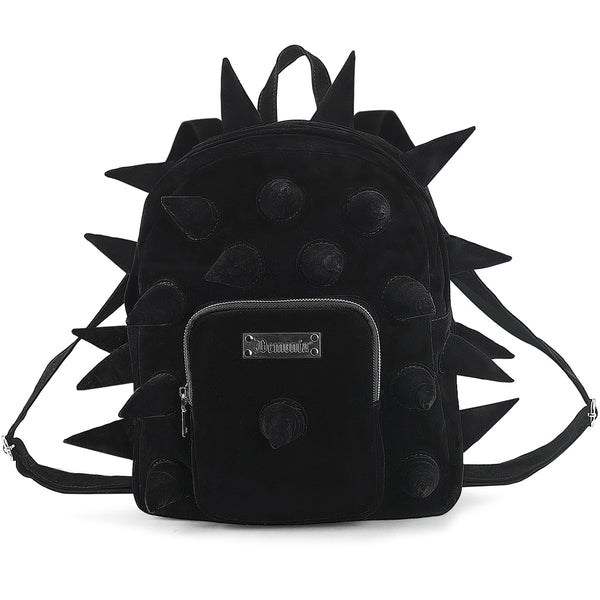 demonia Demonia Velvet Spiked Mini Backpack Black