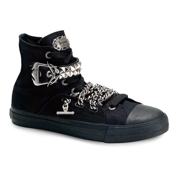 demonia Deviant-110 Black Canvas