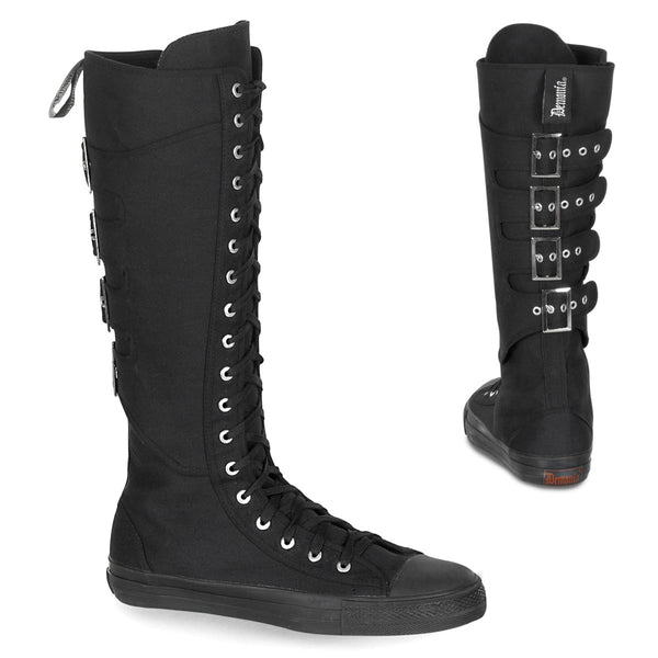 demonia Deviant-303 Black Canvas