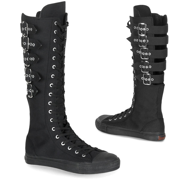 demonia Deviant-310 Black Canvas