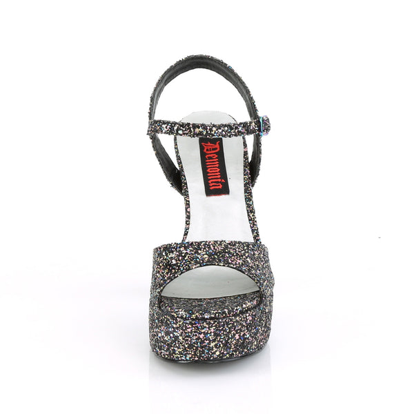 Demonia Dolly-09 Black Multi Glitter