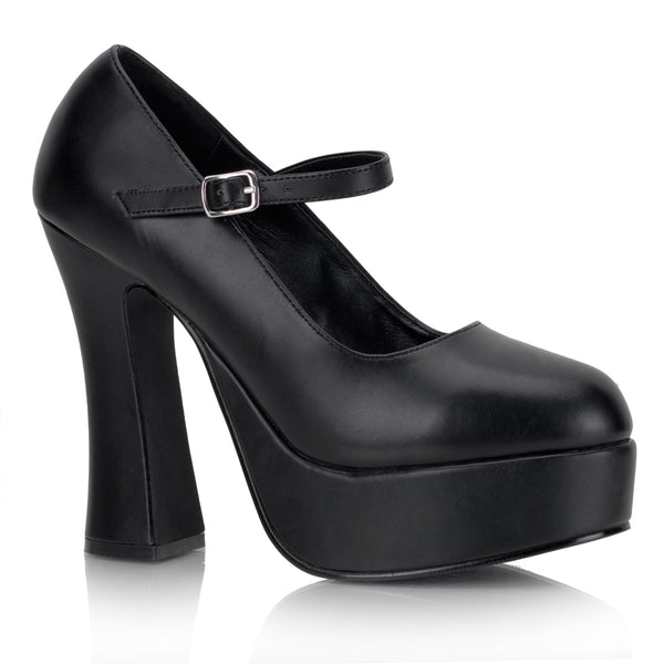 demonia Dolly-50 Black Vegan Leather