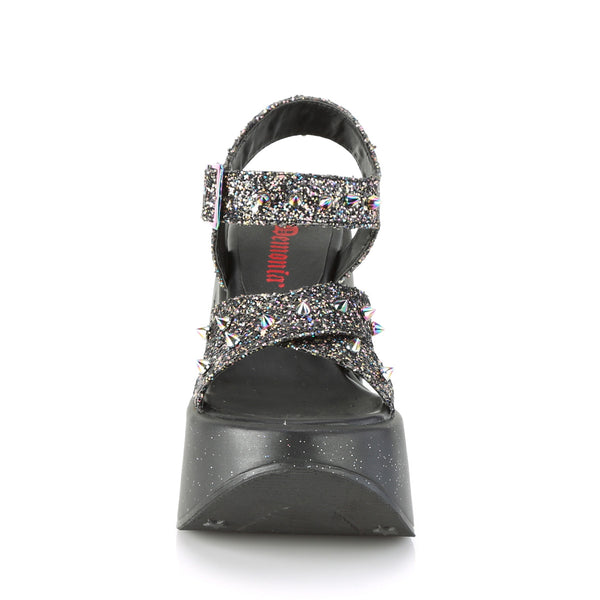 Demonia Dynamite-02 Black Multi Glitter