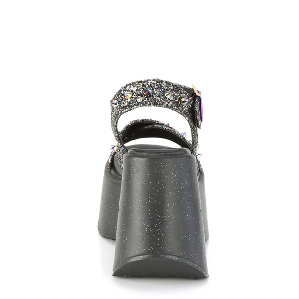 Demonia Dynamite-02 Black Multi Glitter