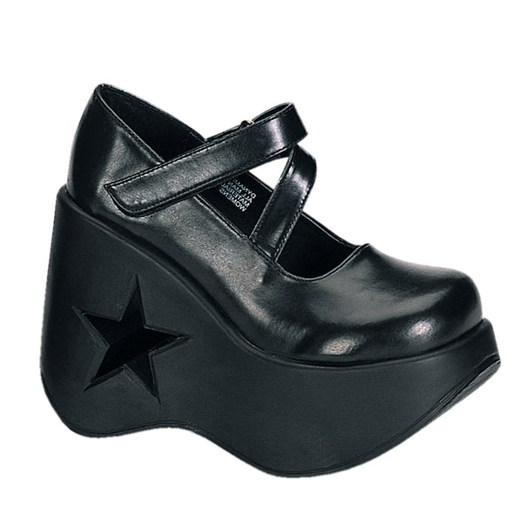 demonia Dynamite-03 Black Vegan Leather