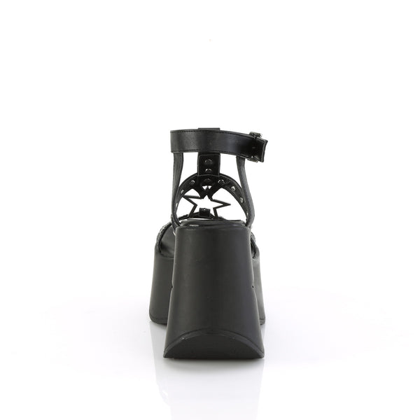 Demonia Dynamite-12 Black Vegan Leather