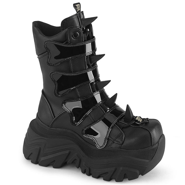 demonia Echo-110 Black Vegan Leather