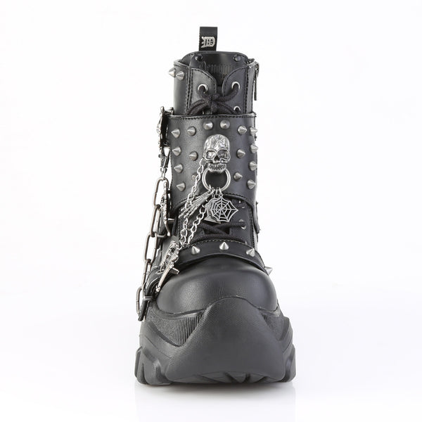 Demonia Echo-60 Black Vegan Leather