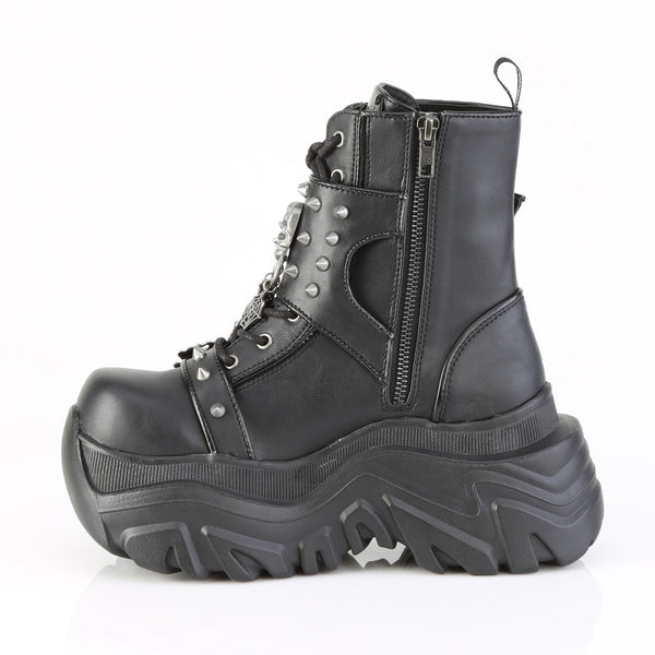 Demonia Echo-60 Black Vegan Leather