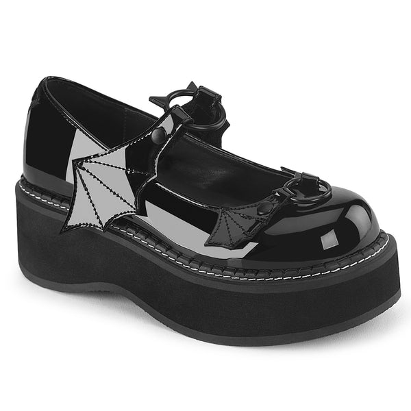 demonia Emily-23 Black Patent