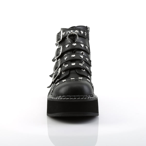 Demonia Emily-315 Black Vegan Leather