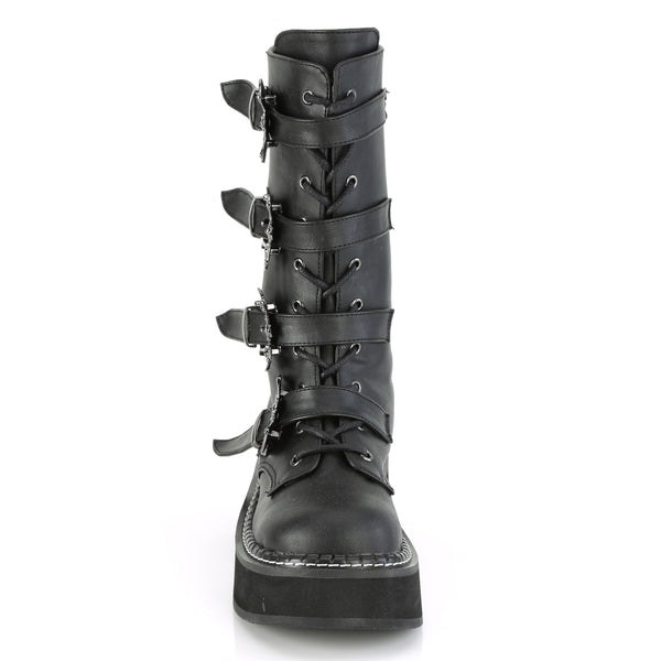 Demonia Emily-322 Black Vegan Leather