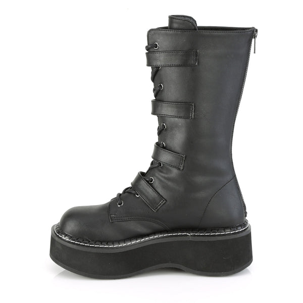 Demonia Emily-322 Black Vegan Leather