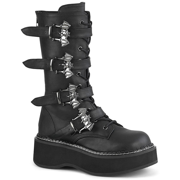 demonia Emily-322 Black Vegan Leather
