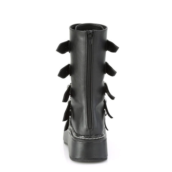 Demonia Emily-330 Black Vegan Leather