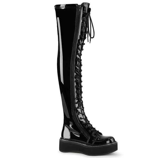 demonia Emily-375 Black Patent