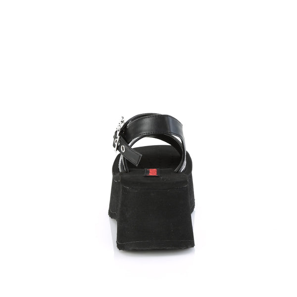 Demonia Funn-10 Black Vegan Leather