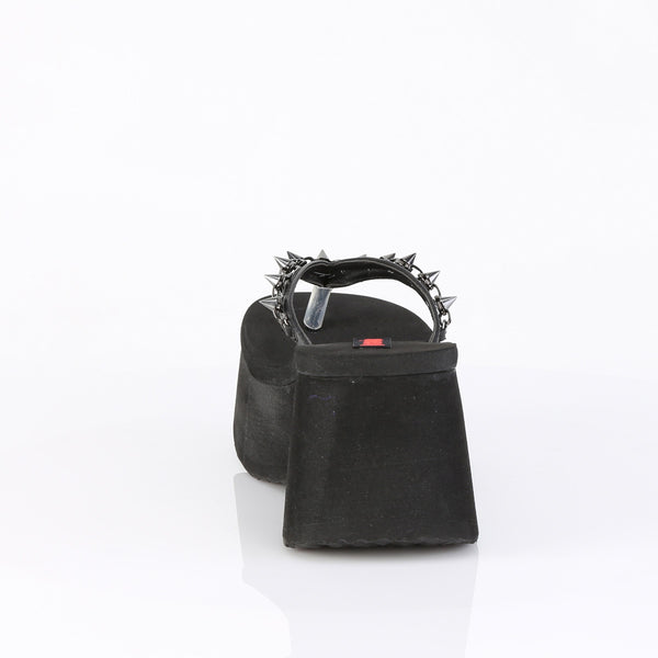 Demonia Funn-35 Black Vegan Leather
