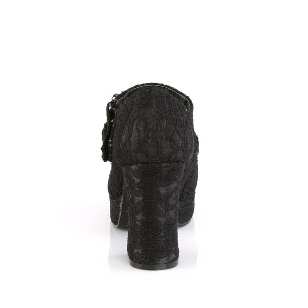 Demonia Gothika-09 Black Satin-Lace