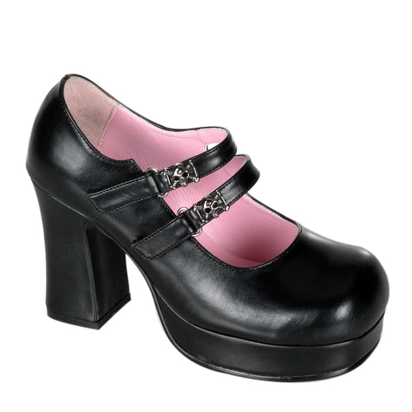 demonia Gothika-09 Black Vegan Leather