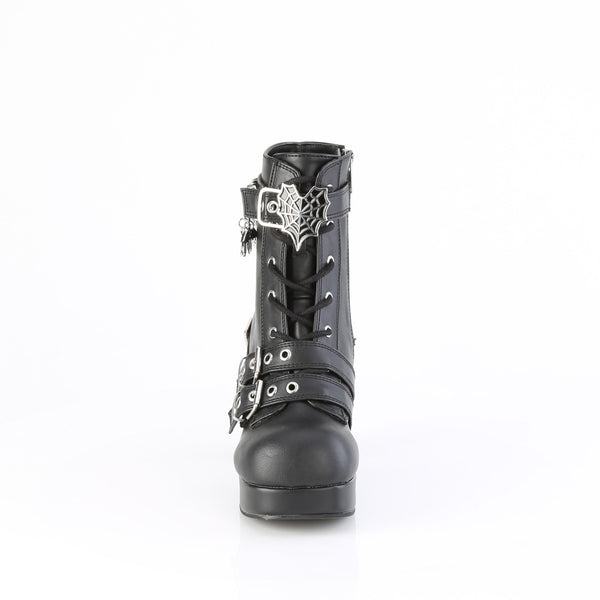 Demonia Gothika-66 Black Vegan Leather