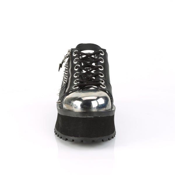 Demonia Gravedigger-04 Black Vegan Leather
