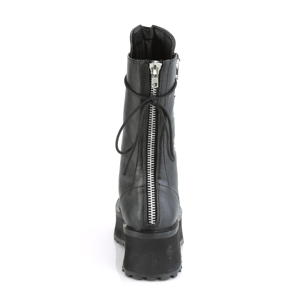Demonia Gravedigger-14 Black Vegan Leather