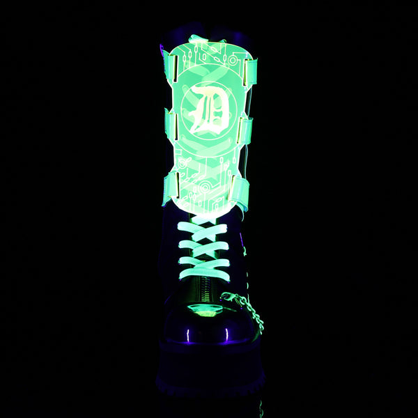 Demonia Gravedigger-255 Black Vegan Leather