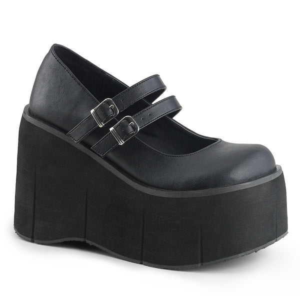 demonia Kera-08 Black Vegan Leather