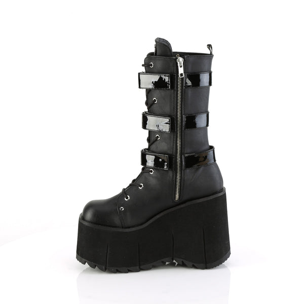 Demonia Kera-110 Black Vegan Leather-Patent