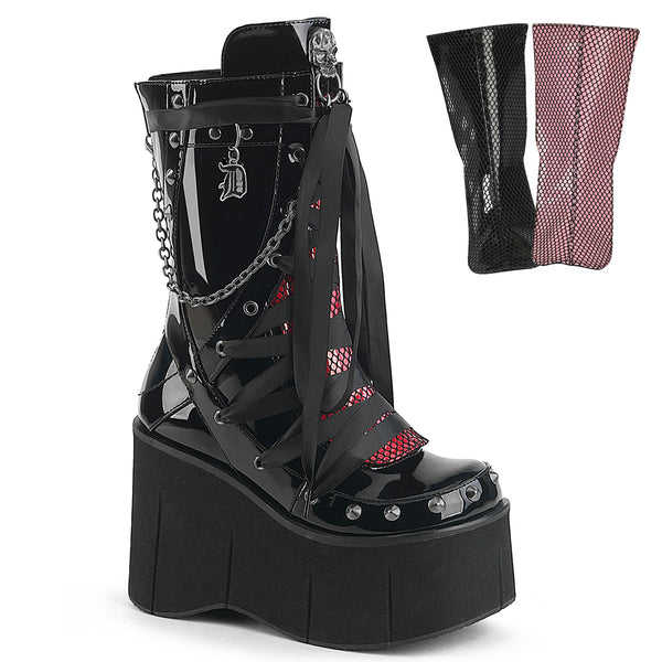demonia Kera-121 Black Patent