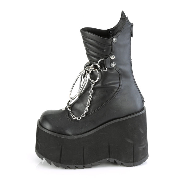 Demonia Kera-130 Black Vegan Leather