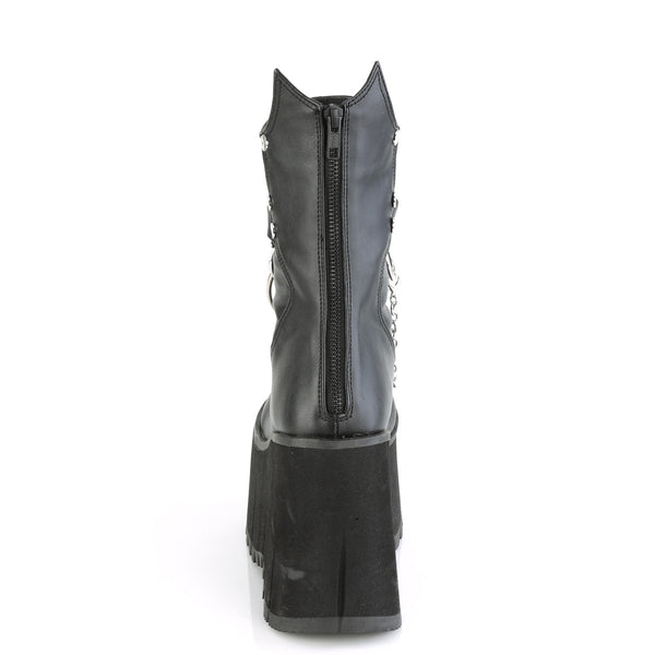 Demonia Kera-130 Black Vegan Leather