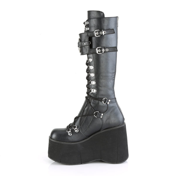 Demonia Kera-200 Black Vegan Leather