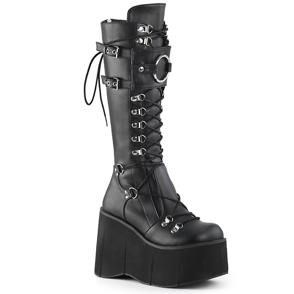 demonia Kera-200 Black Vegan Leather