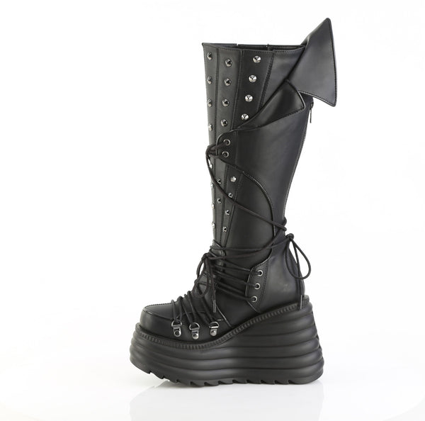 Demonia Kera-203 Black Vegan Leather