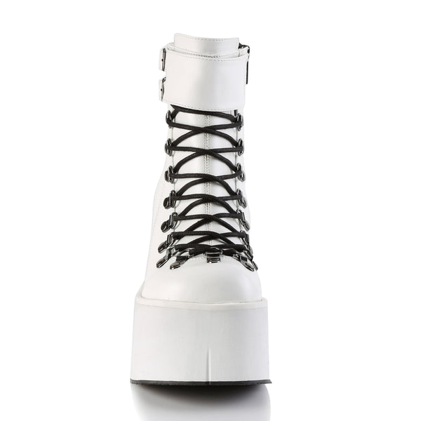 Demonia Kera-21 White Vegan Leather