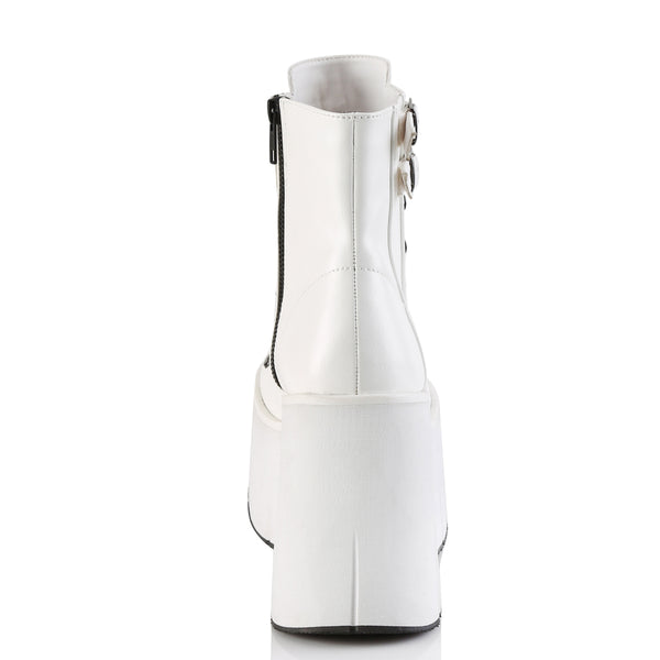 Demonia Kera-21 White Vegan Leather