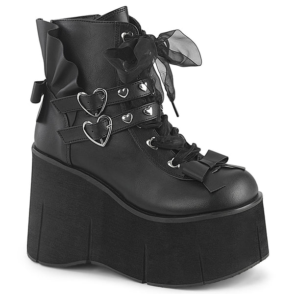 demonia Kera-55 Black Vegan Leather