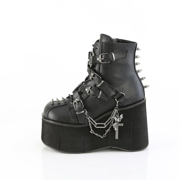 Demonia Kera-68 Black Vegan Leather
