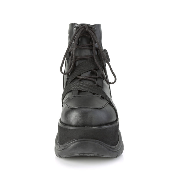 Demonia Neptune-181 Black Vegan Leather