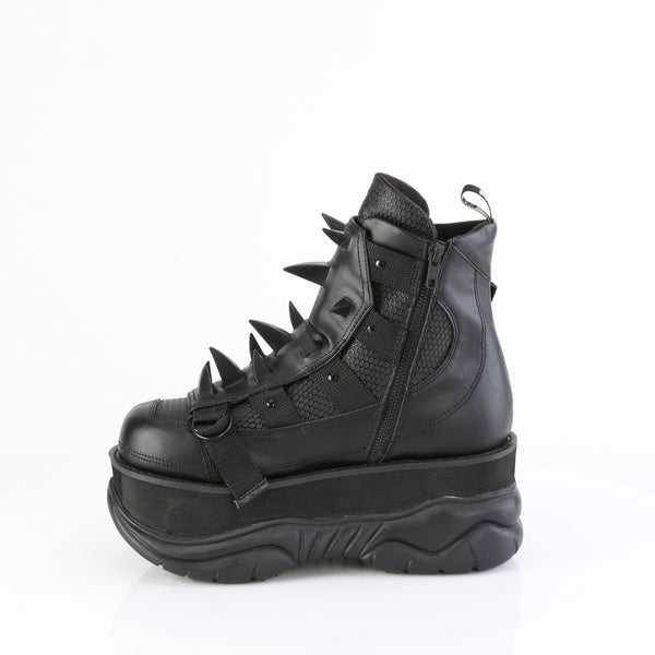 Demonia Neptune-68 Black Vegan Leather