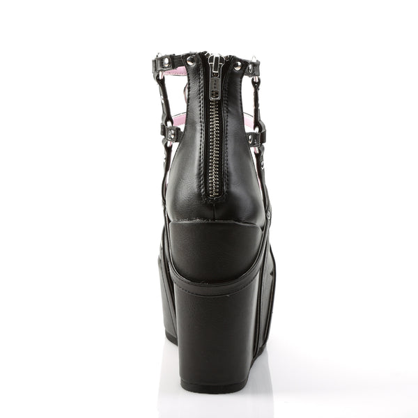 Demonia Poison-25-1 Black Vegan Leather
