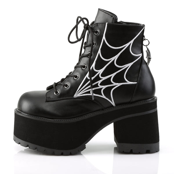 Demonia Ranger-105 Black Vegan Leather