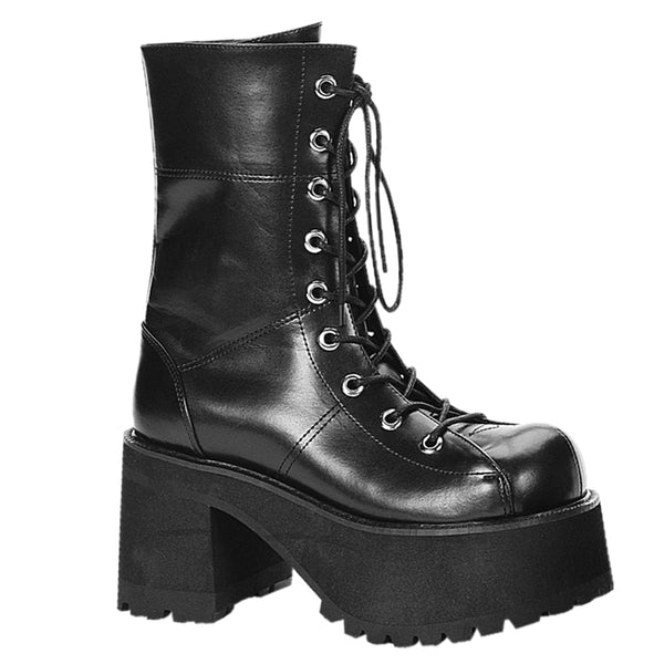 demonia Ranger-301 Black Vegan Leather